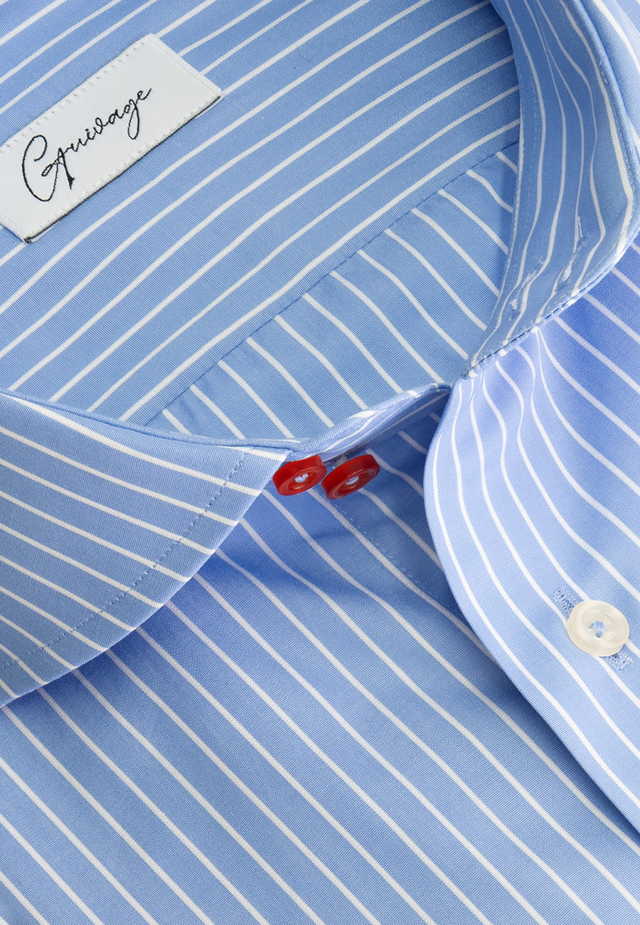 Blue Striped Banker Shirt -  Signature Exclusive