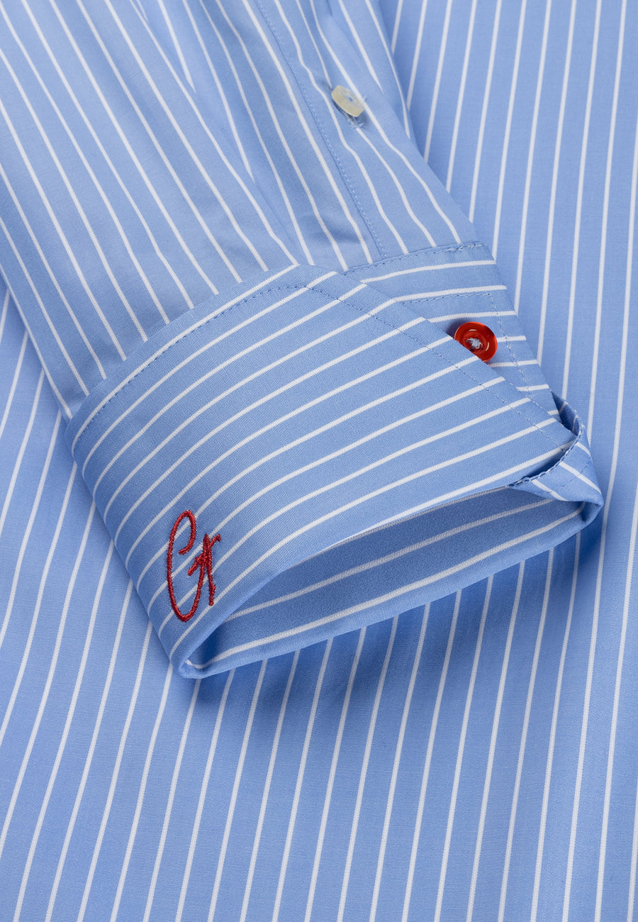 Blue Striped Banker Shirt -  Signature Exclusive