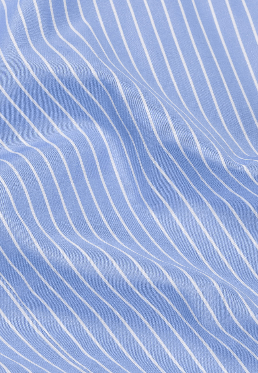 Blue Striped White Banker Shirt - Signature Exclusive