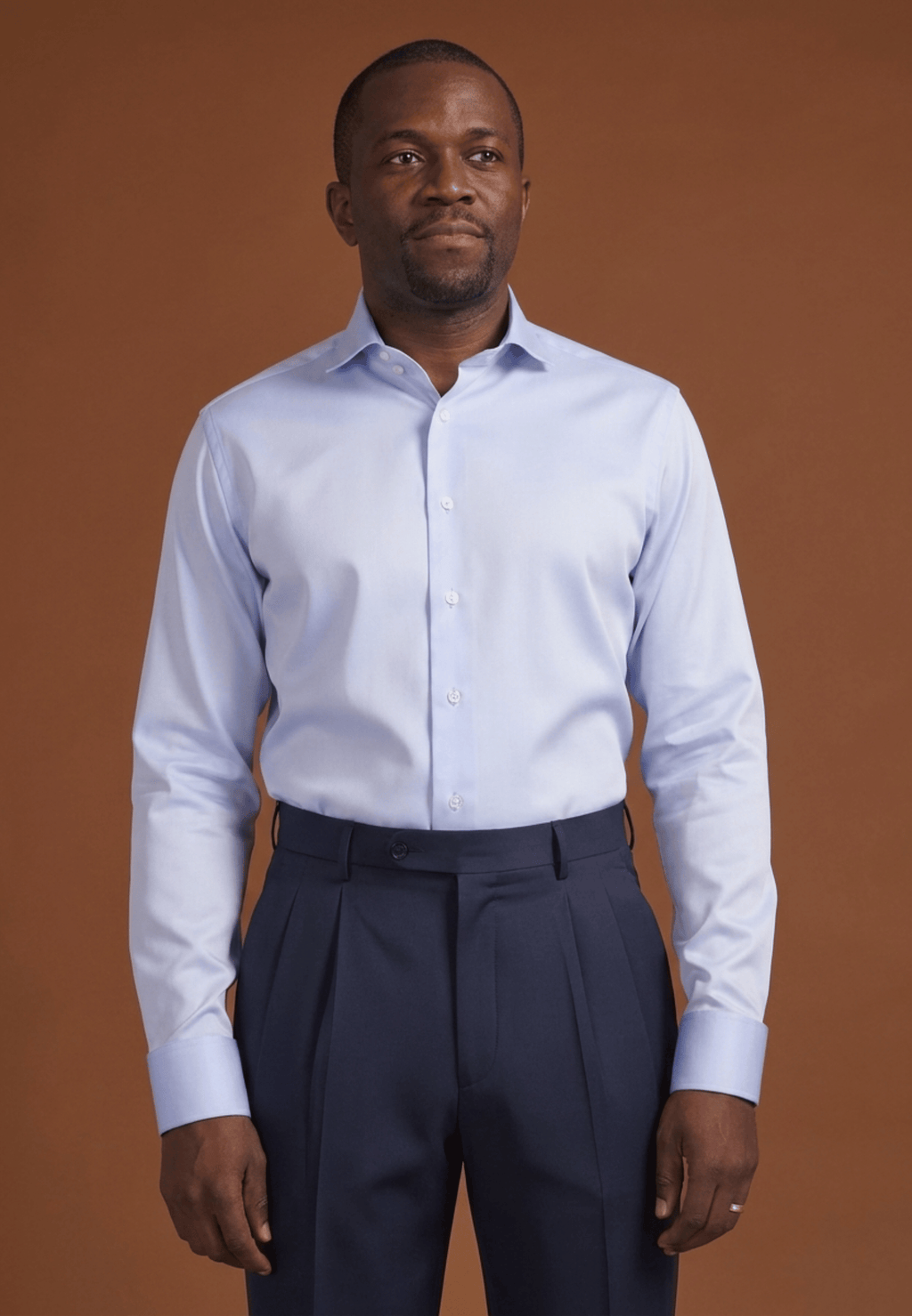 Chemise essentielle bleu glacier