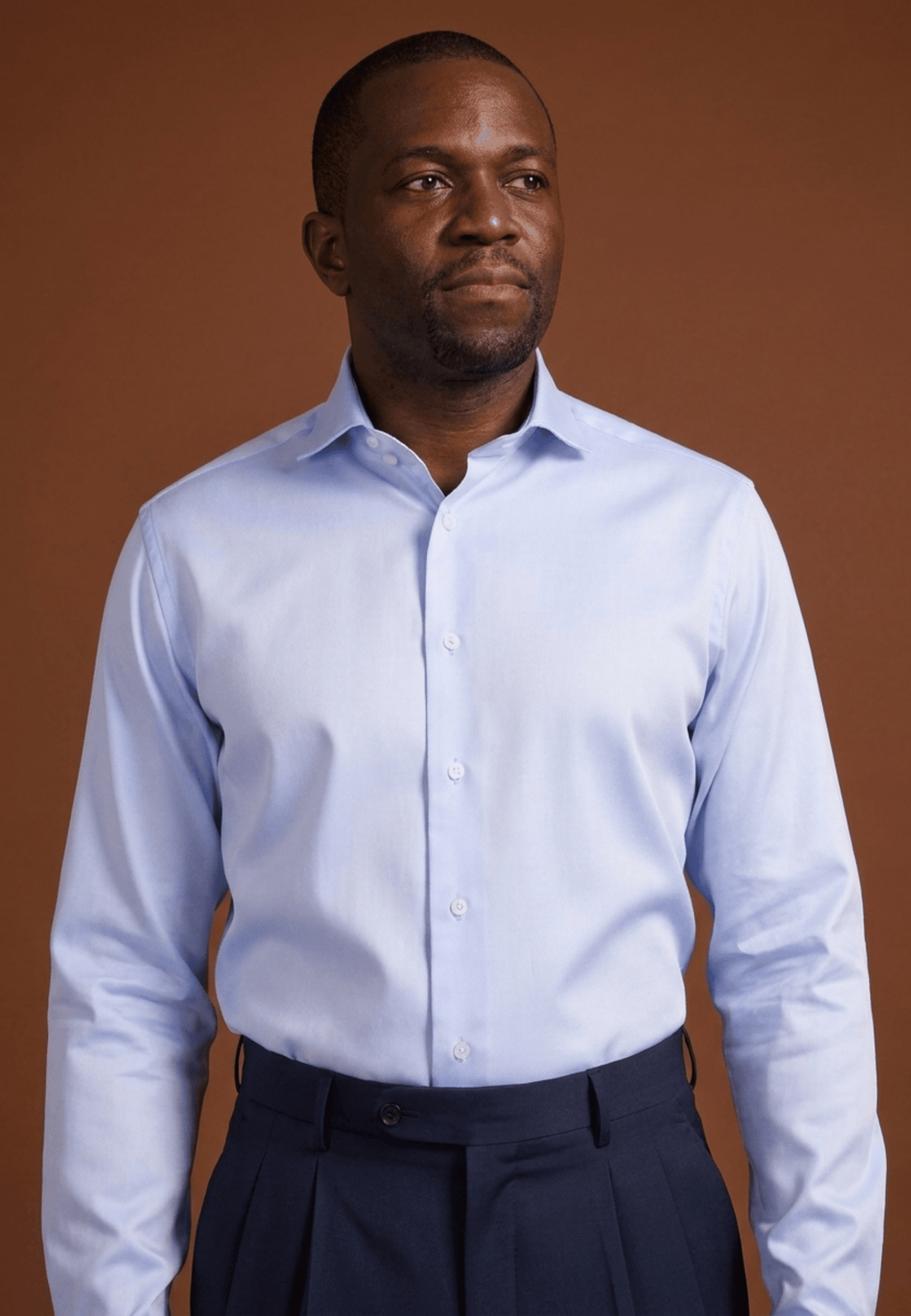 Chemise essentielle bleu glacier