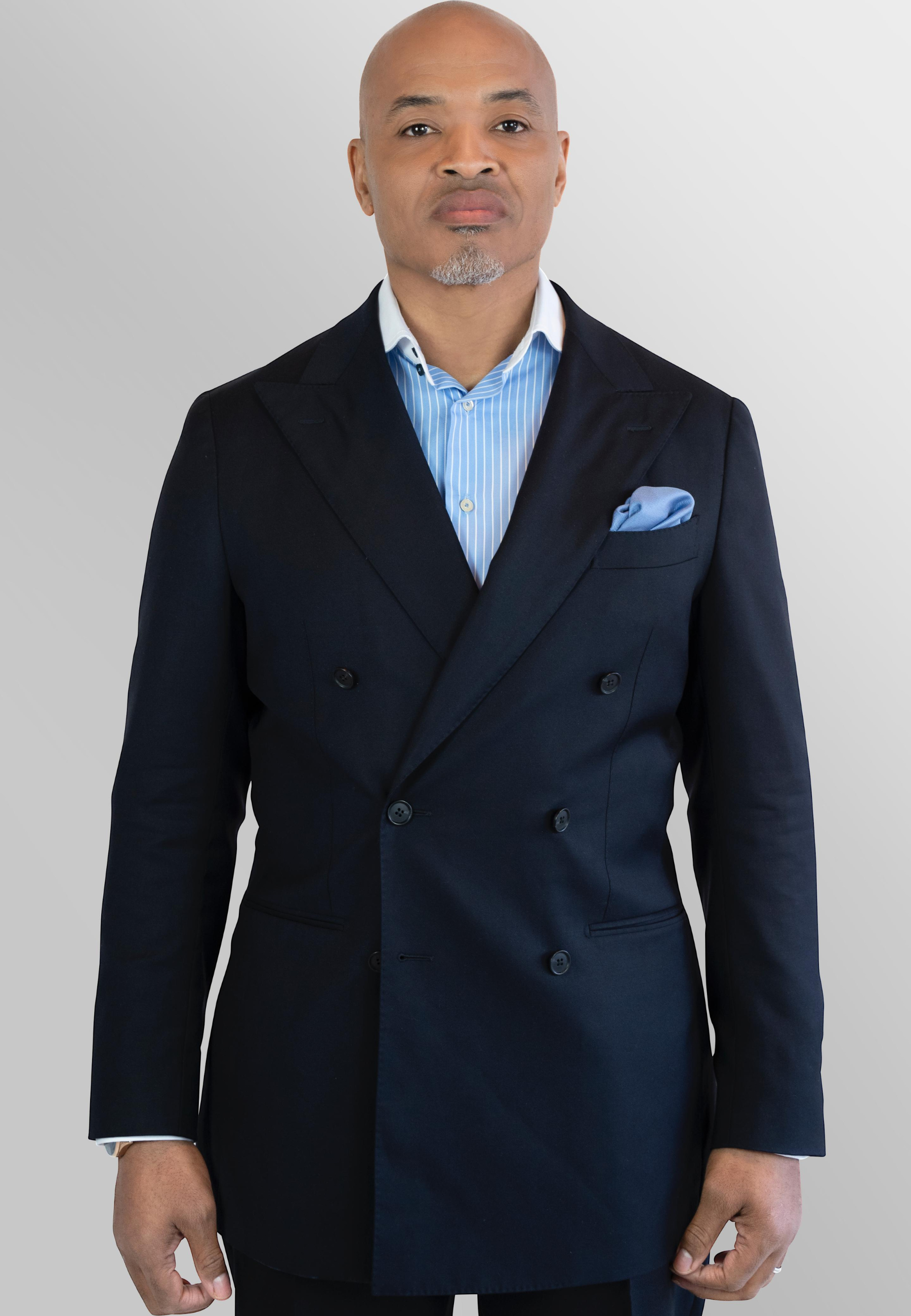 Chemise banquier blanche à rayures bleues - Exclusivité Signature