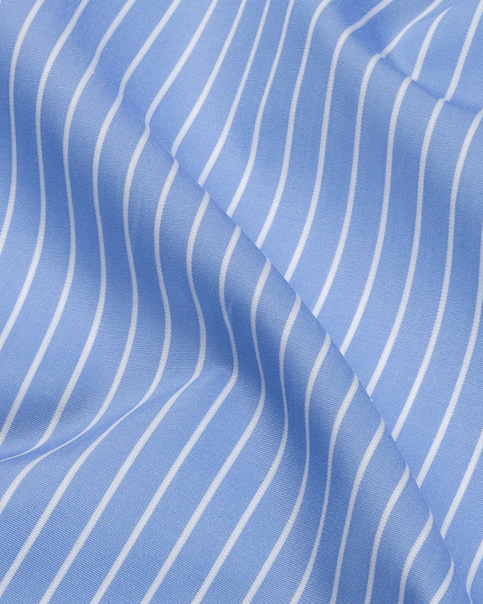 Blue Striped Banker Shirt