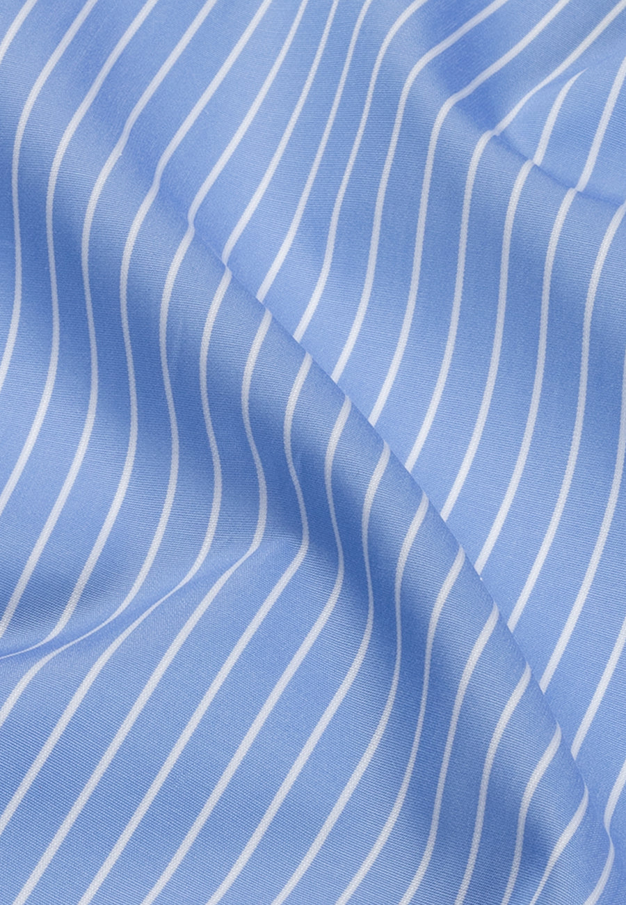 Blue Striped Banker Signature Shirt