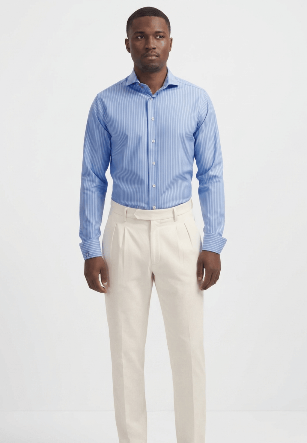 Blue Striped Banker Shirt