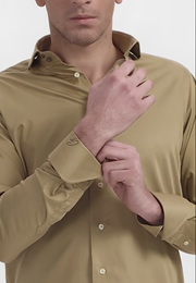 Camicia Signature color cammello