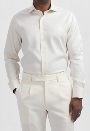 Camicia bianco avorio Essential