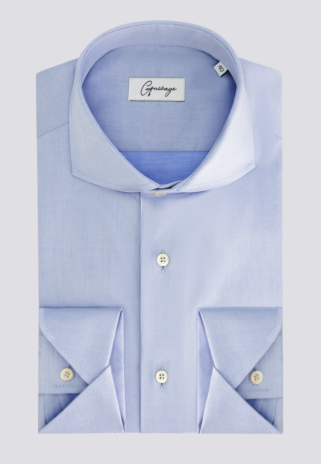 Chemise essentielle bleu glacier