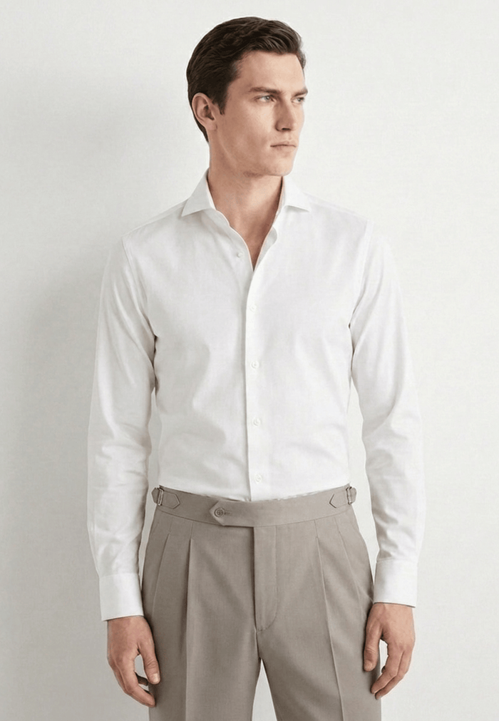 MTO White Lightweight Stretch Shirt