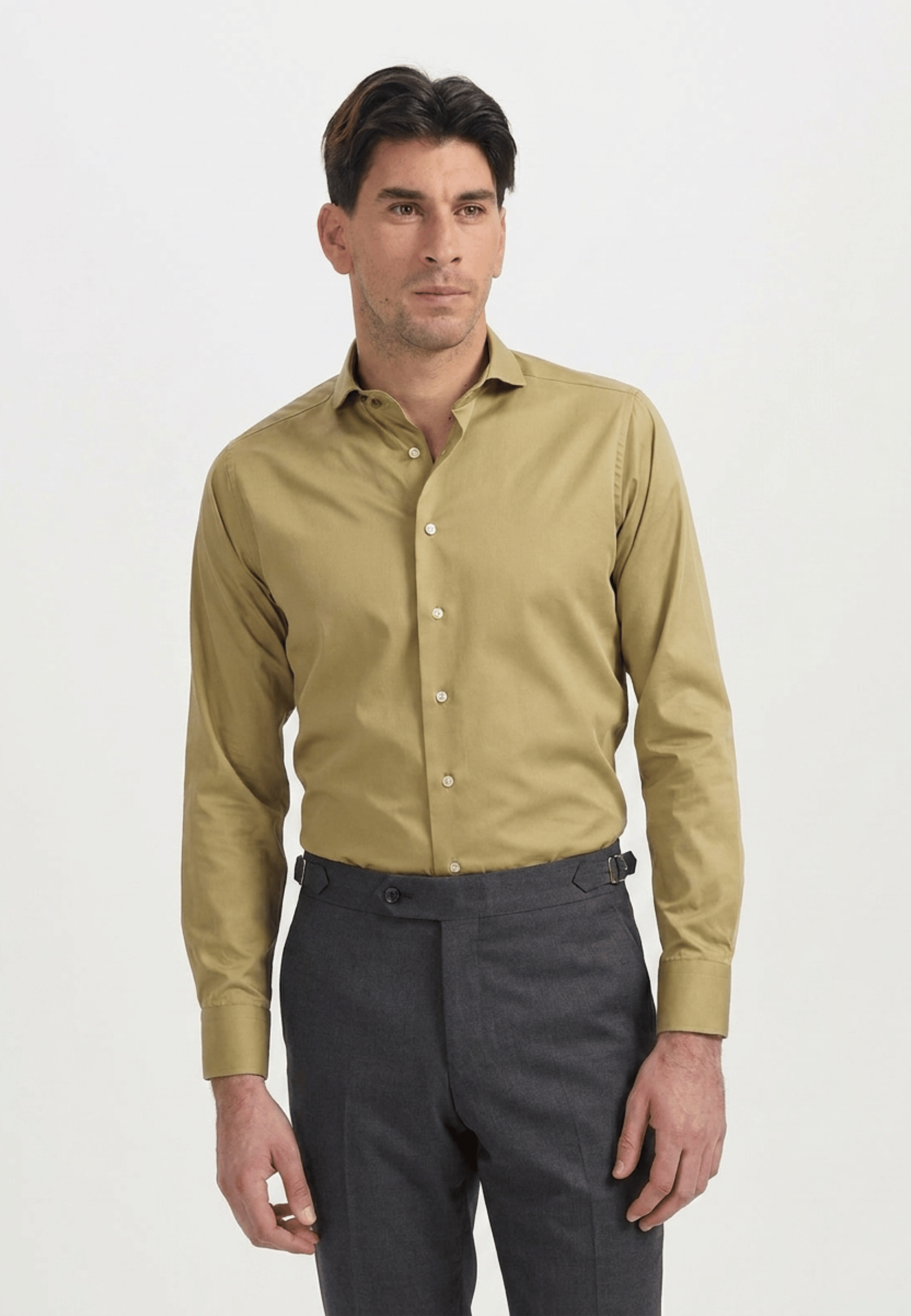 Camicia Signature color cammello