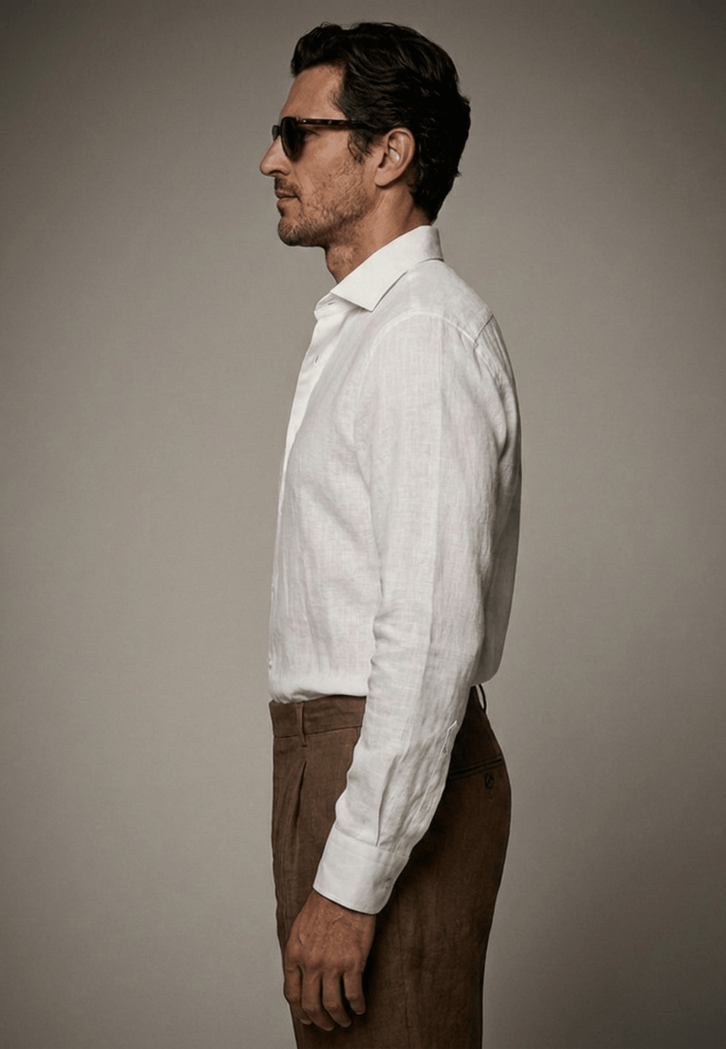 MTO White Washed Linen Shirt