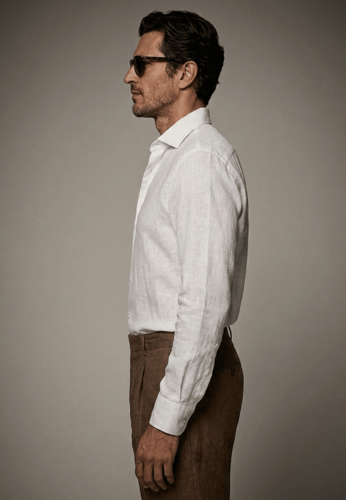 MTO White Washed Linen Shirt