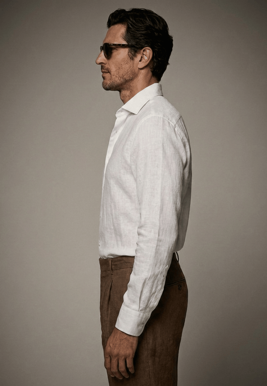 MTO White Washed Linen Shirt