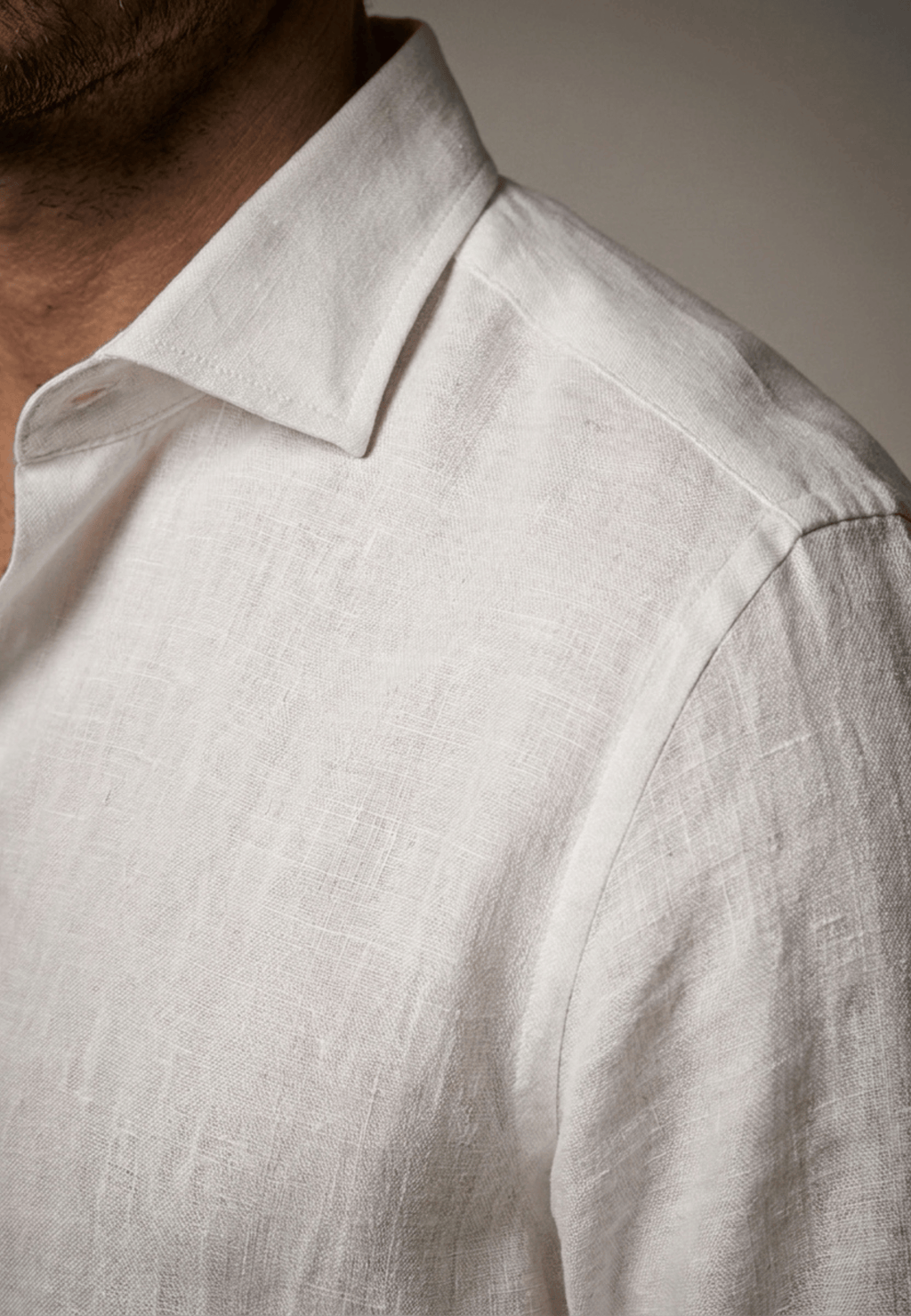 MTO White Washed Linen Shirt
