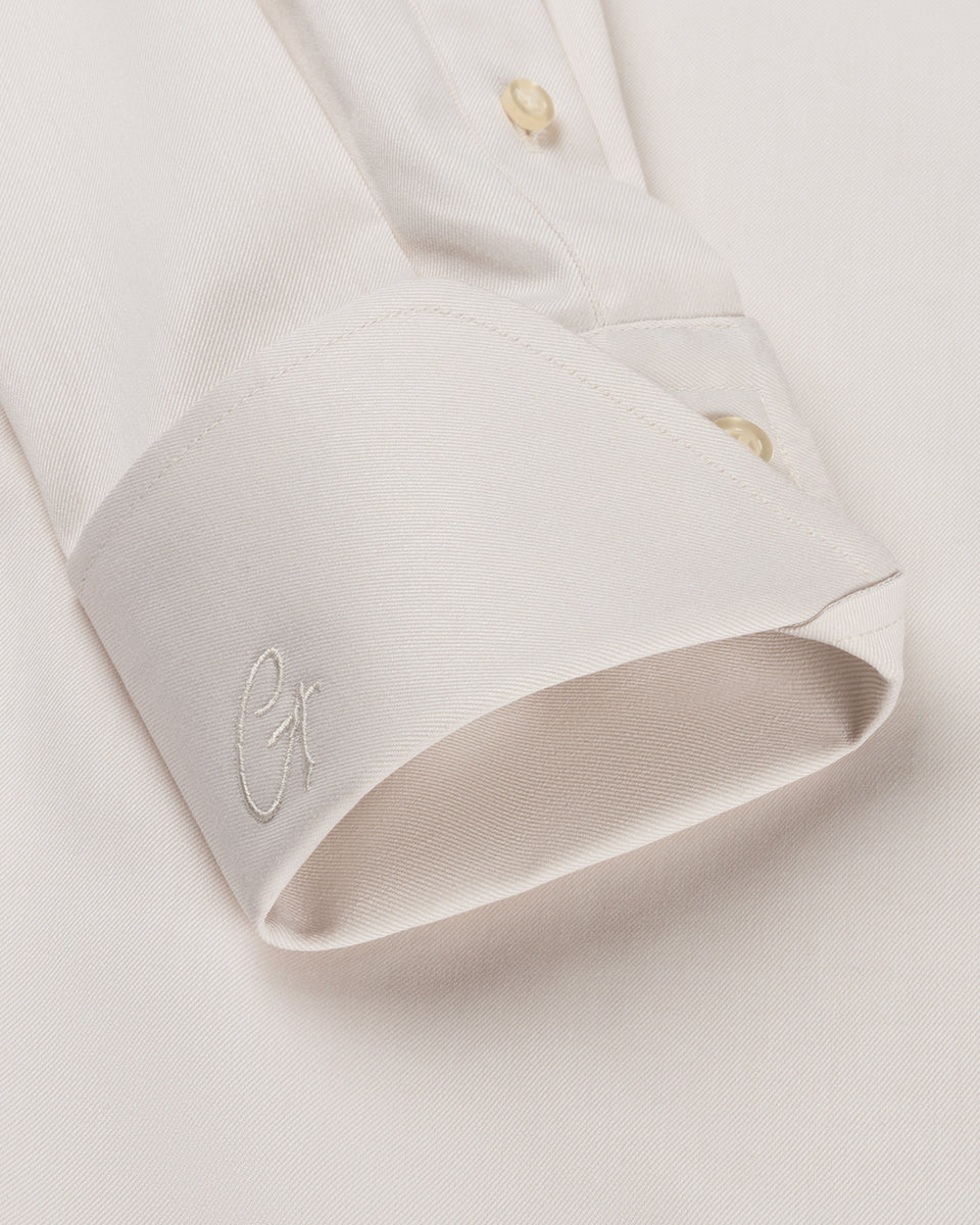 Ivory White Twill Shirt