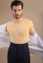 R-Neck Sweat-Proof Invisible Undershirt - Slim Fit