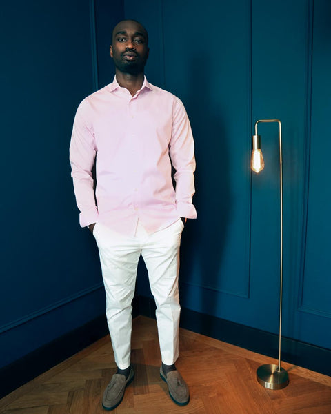 Pink Blush Twill Shirt