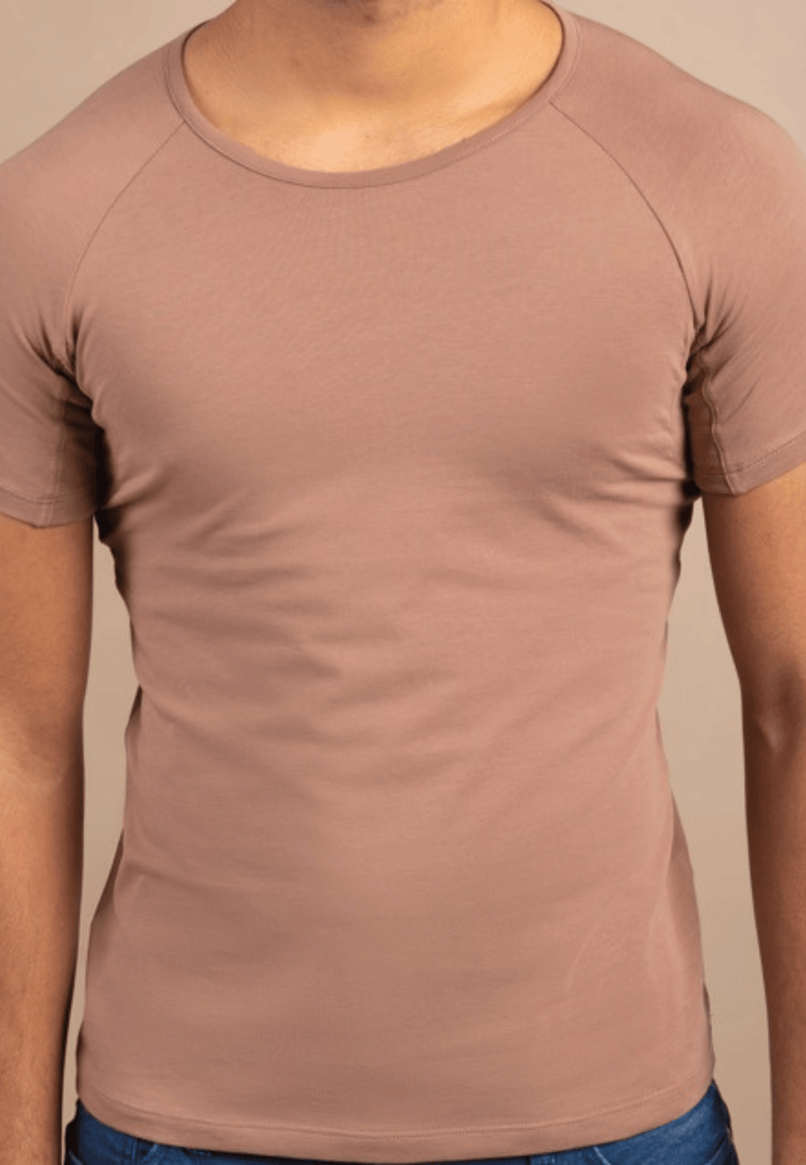 R-Neck Sweat-Proof Invisible Undershirt - Slim Fit
