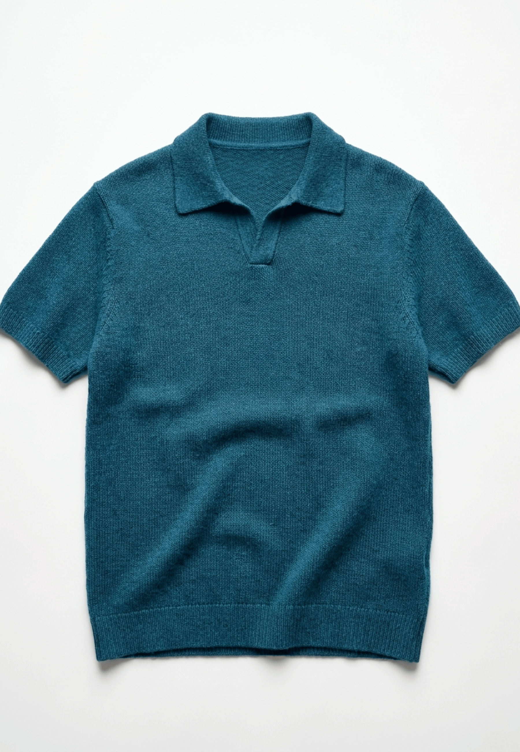Cotton Buttonless Polo