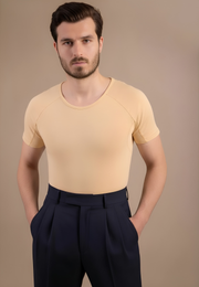 R-Neck Sweat-Proof Invisible Undershirt - Slim Fit
