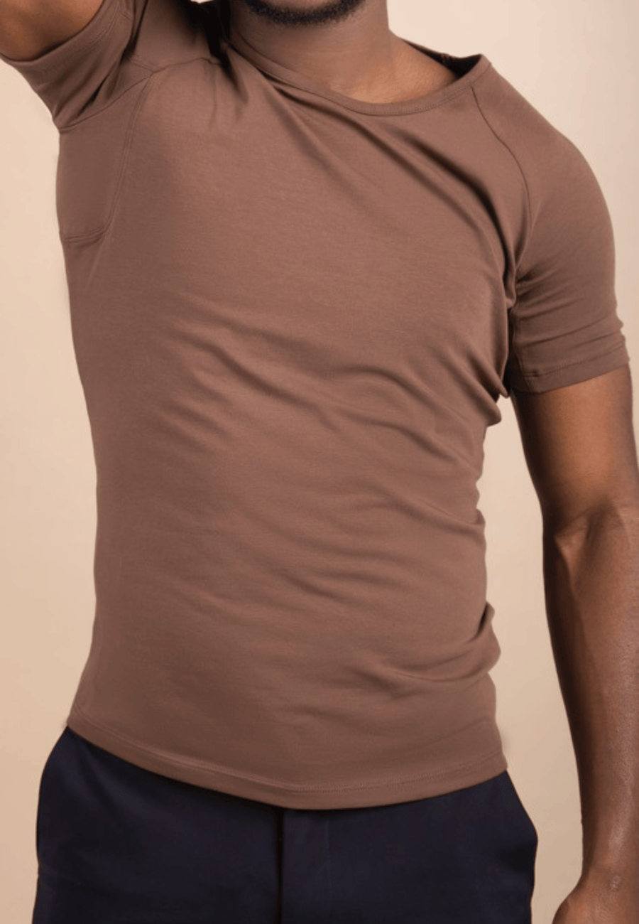R-Neck Sweat-Proof Invisible Undershirt - Slim Fit